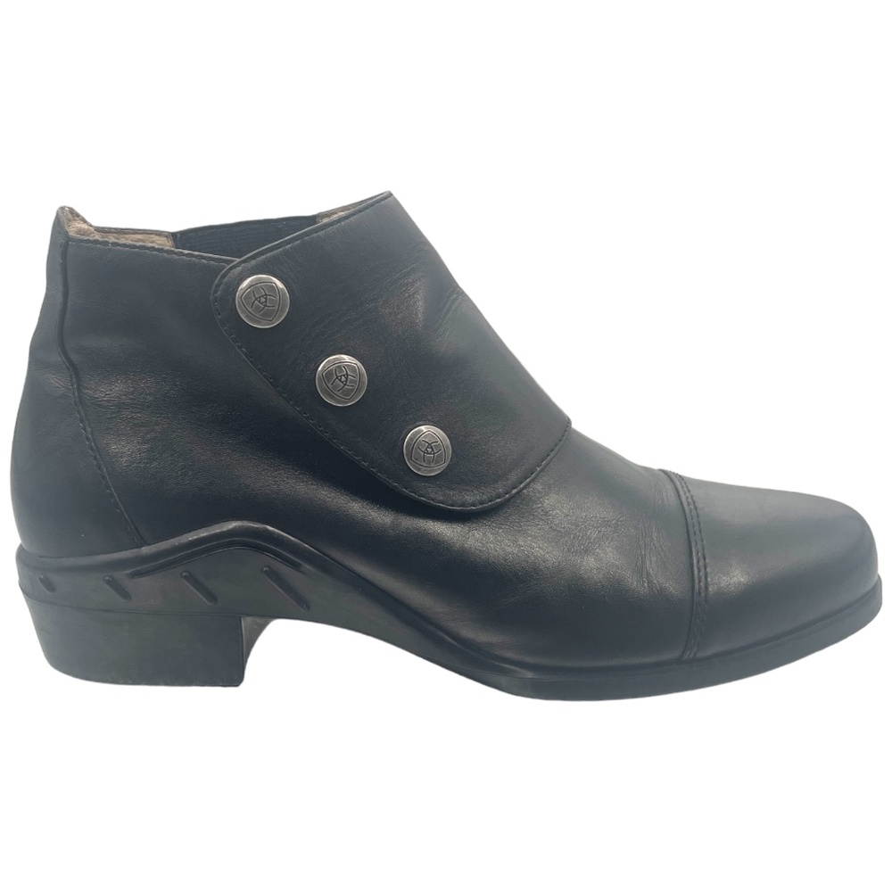 Ariat Women's Spat III Snap Ankle Boots, Black, Size 7.5